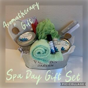 Aromatherapy Spa Day gift set self care hand crafted organic bath body hand feet